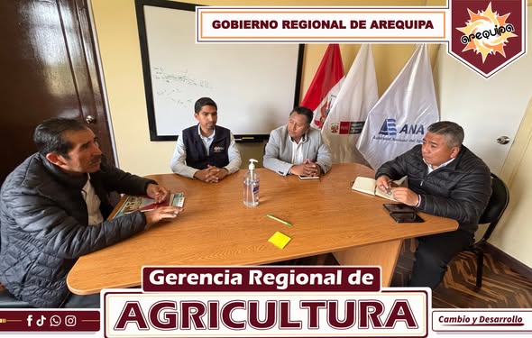 REUNIÓN DE TRABAJO ENTRE LA GERENCIA REGIONAL DE AGRICULTURA Y LA AUTORIDAD NACIONAL DEL AGUA.